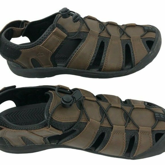Khombu Men's Travis 1179295 Closed Toe Active Brown Fisherman Sandals - Picture 10 of 11